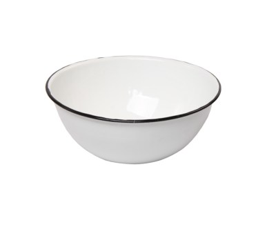 New World- Enamel Cash Bowl Mixing bowl 16cm set of 6 – White New World- Enamel Cash Bowl Mixing bowl 16cm set of 6 – White