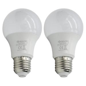 Waco – LED Sphere Bulb / Lamp A60 E27 4000K Cool White 7W – Pack of 2 Waco – LED Sphere Bulb / Lamp A60 E27 4000K Cool White 7W – Pack of 2
