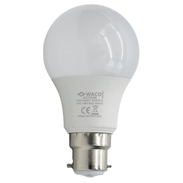 Waco – LED Sphere Bulb / Lamp A60 B22 4000K Cool Day Light – 9W Waco – LED Sphere Bulb / Lamp A60 B22 4000K Cool Day Light – 9W