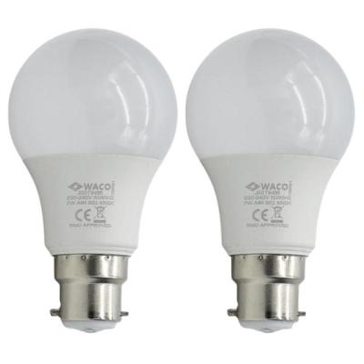 Waco – LED Sphere Bulb / Lamp A60 B22 4000K Cool Day Light – 9W Pack of 2 Waco – LED Sphere Bulb / Lamp A60 B22 4000K Cool Day Light – 9W Pack of 2