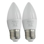 Waco – LED Lamp Candle / C37 E27 3500K – Warm White – 5W Pack of 2 Waco – LED Lamp Candle / C37 E27 3500K – Warm White – 5W Pack of 2