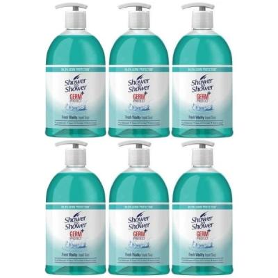Shower To Shower – Hygiene Liquid Hand Soap 475ml Fresh Vitality Pack of 6 Shower To Shower – Hygiene Liquid Hand Soap 475ml Fresh Vitality Pack of 6
