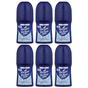 Shower To Shower – Roll – On For Men 50ml – Cool Confidence Pack of 6 Shower To Shower – Roll – On For Men 50ml – Cool Confidence Pack of 6