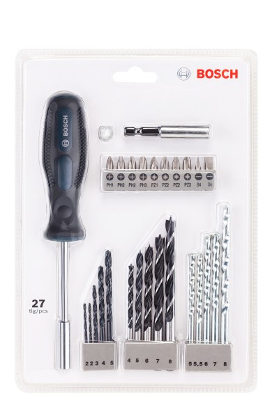Bosch 27 Piece Blue Drill and Screwdriver Bit Set Bosch 27 Piece Blue Drill and Screwdriver Bit Set