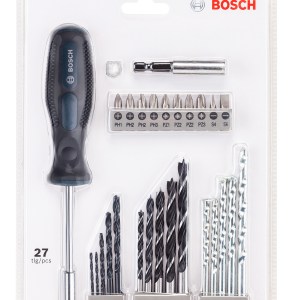 Bosch 27 Piece Blue Drill and Screwdriver Bit Set Bosch 27 Piece Blue Drill and Screwdriver Bit Set