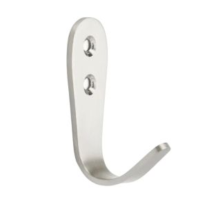 Pack of 10 x Robe Hook, Stainless Steel, Large Pack of 10 x Robe Hook, Stainless Steel, Large
