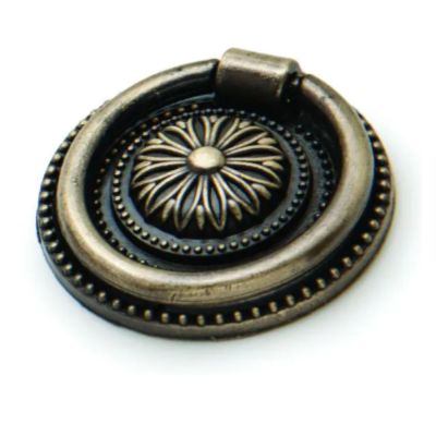 Pack of 6 x Ring Pull Handle, Antique Brass, 40mm Pack of 6 x Ring Pull Handle, Antique Brass, 40mm