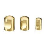 Pack of 6x Bite Knob, Brushed Brass, 12mm x 18mm Pack of 6x Bite Knob, Brushed Brass, 12mm x 18mm