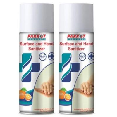 Parrot Products – 96.4% Alcohol Aerosol Sanitizer Citrus (400ml) Pack of 2 Parrot Products – 96.4% Alcohol Aerosol Sanitizer Citrus (400ml) Pack of 2