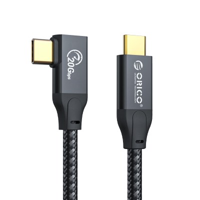 Orico USB3.2 Gen2x2 L-Shaped Braided Type-C High-speed Data Cable 1M Orico USB3.2 Gen2x2 L-Shaped Braided Type-C High-speed Data Cable 1M