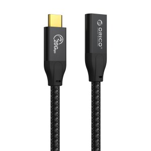 Orico USB3.2 Gen2x2 Braided Type-C Male to Female Data Cable 1M Orico USB3.2 Gen2x2 Braided Type-C Male to Female Data Cable 1M