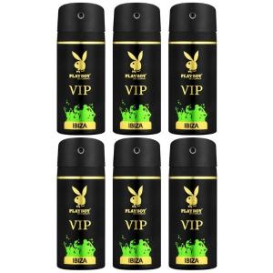 PlayBoy – Men Deodorant 150ml – VIP Ibiza – Pack of 6 PlayBoy – Men Deodorant 150ml – VIP Ibiza – Pack of 6