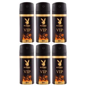 PlayBoy – Men Deodorant 150ml – VIP RIO – Pack of 6 PlayBoy – Men Deodorant 150ml – VIP RIO – Pack of 6