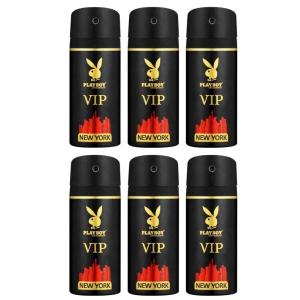 PlayBoy – Men Deodorant 150ml – VIP New York – Pack of 6 PlayBoy – Men Deodorant 150ml – VIP New York – Pack of 6