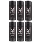 PlayBoy – Men Deodorant 150ml – Code Black – Pack of 6 PlayBoy – Men Deodorant 150ml – Code Black – Pack of 6