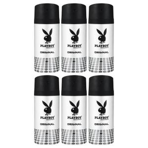 PlayBoy – Men Deodorant 150ml – Original – Pack of 6 PlayBoy – Men Deodorant 150ml – Original – Pack of 6