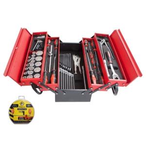 Waco – 64 Piece Mechanic Tool Box and Plugfones – Wired Earphones Waco – 64 Piece Mechanic Tool Box and Plugfones – Wired Earphones