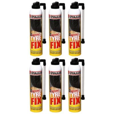 Spanjaard – 4×4 Tyre Fix Emergency Tyre Inflator Spray – (600ml) Pack of 6 Spanjaard – 4×4 Tyre Fix Emergency Tyre Inflator Spray – (600ml) Pack of 6