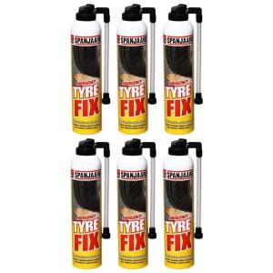 Spanjaard – 4×4 Tyre Fix Emergency Tyre Inflator Spray – (600ml) Pack of 6 Spanjaard – 4×4 Tyre Fix Emergency Tyre Inflator Spray – (600ml) Pack of 6