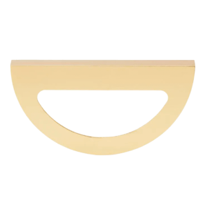 Half Moon Handle, Hollow, Brushed Gold, 64mm Half Moon Handle, Hollow, Brushed Gold, 64mm