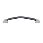 Leather Handle, Black/Satin Nickel, 160mm Leather Handle, Black/Satin Nickel, 160mm