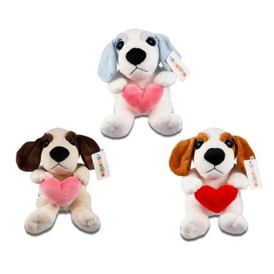 Plush Love Dog with Heart Assorted (3 Pack) Plush Love Dog with Heart Assorted (3 Pack)
