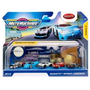 MicroMachines – Bugatti /Speed Legends Miniature Toy Cars Pack of (5) MicroMachines – Bugatti /Speed Legends Miniature Toy Cars Pack of (5)