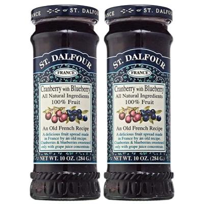 ST DALFOUR – Cranberry & Blueberry Jam – 284g – Pack of 2 ST DALFOUR – Cranberry & Blueberry Jam – 284g – Pack of 2