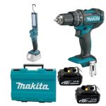 Makita – DHP482RFE Cordless Drill & 2 x Battery(3Ah) With Li-Ion LED Light Makita – DHP482RFE Cordless Drill & 2 x Battery(3Ah) With Li-Ion LED Light
