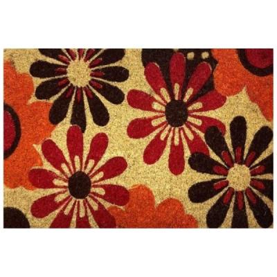 Multi-Flor – Coir Doormat (40cm x 60cm) – Flowers Multi-Flor – Coir Doormat (40cm x 60cm) – Flowers