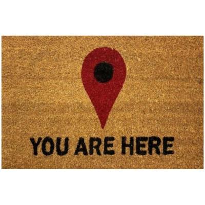 Multi-Flor – Coir Doormat (45cm x 75cm) – You Are Here Multi-Flor – Coir Doormat (45cm x 75cm) – You Are Here