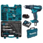 Makita – Cordless Impact Drill and Bort Mechanical Hand Tool Set – Combo Makita – Cordless Impact Drill and Bort Mechanical Hand Tool Set – Combo