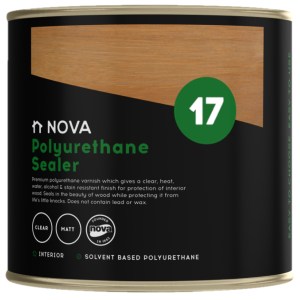 Nova 17 Polyurethane Sealer – Matt / Clear – Interior Varnish 500ml Nova 17 Polyurethane Sealer – Matt / Clear – Interior Varnish 500ml