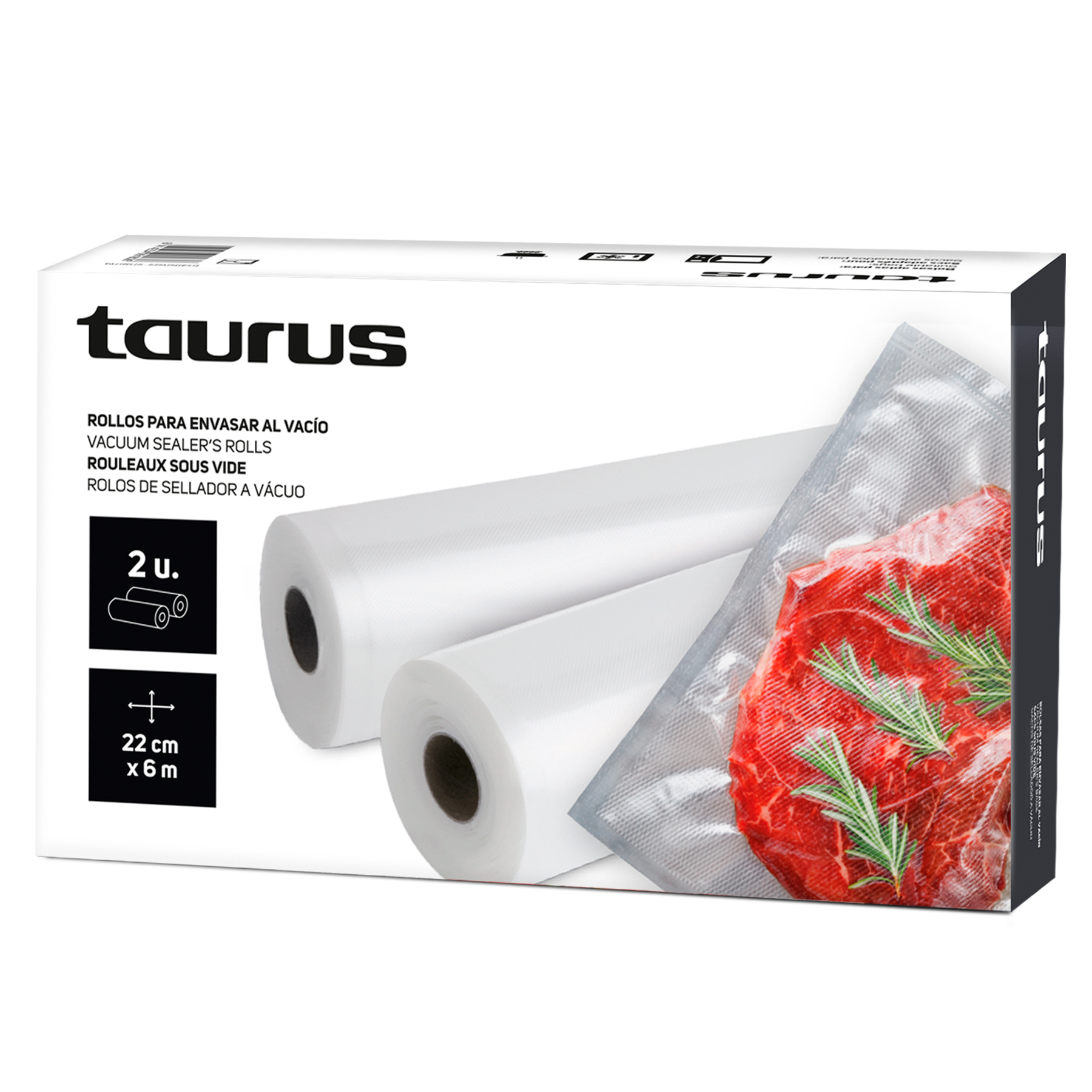 Taurus – “VAC6000” Vacuum Sealer Bags 22 x 600cm Taurus – “VAC6000” Vacuum Sealer Bags 22 x 600cm