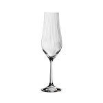 Crystalex Tulipa Optic Crystal Champagne Flute Glasses 170ml – Set of 6 Crystalex Tulipa Optic Crystal Champagne Flute Glasses 170ml – Set of 6