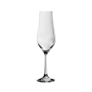 Crystalex Tulipa Optic Crystal Champagne Flute Glasses 170ml – Set of 6 Crystalex Tulipa Optic Crystal Champagne Flute Glasses 170ml – Set of 6
