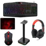 REDRAGON – 4 in 1 RGB Gaming Keyboard Set and USB RGB Headset Stand Combo REDRAGON – 4 in 1 RGB Gaming Keyboard Set and USB RGB Headset Stand Combo