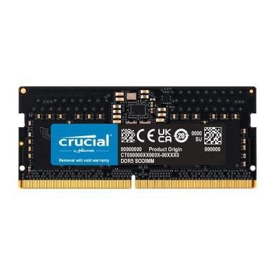 Crucial 8GB DDR5-4800 SODIMM Laptop Memory Crucial 8GB DDR5-4800 SODIMM Laptop Memory