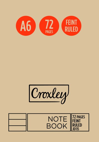 CROXLEY Note Book A6 72pg – Pack 20 CROXLEY Note Book A6 72pg – Pack 20