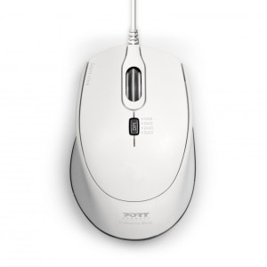 Port Office Pro Wired Silent Mouse White Port Office Pro Wired Silent Mouse White