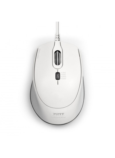 Port Office Pro Wired Silent Mouse White Port Office Pro Wired Silent Mouse White