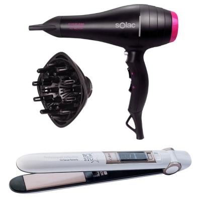 Solac – Hair Dryer Expert 2 Speed and Hair Straightener Oil Sense Remedy Solac – Hair Dryer Expert 2 Speed and Hair Straightener Oil Sense Remedy