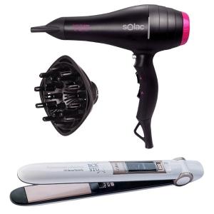 Solac – Hair Dryer Expert 2 Speed and Hair Straightener Oil Sense Remedy Solac – Hair Dryer Expert 2 Speed and Hair Straightener Oil Sense Remedy