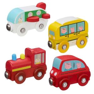 Peppa Pig – Wooden Mini Vehicles Assorted – Pack of 4 Peppa Pig – Wooden Mini Vehicles Assorted – Pack of 4