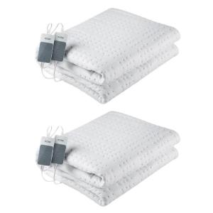 Solac – Electrical Heat Blanket (Double Bed) – White (120W) – Pack of 2 Solac – Electrical Heat Blanket (Double Bed) – White (120W) – Pack of 2