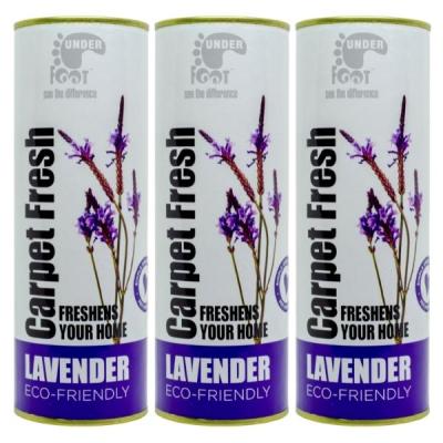 Under Foot – Carpet Fresh Freshener – 500g – Lavender – Pack of 3 Under Foot – Carpet Fresh Freshener – 500g – Lavender – Pack of 3