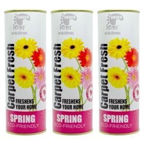 Under Foot – Carpet Fresh Freshener – 500g – Spring – Pack of 3 Under Foot – Carpet Fresh Freshener – 500g – Spring – Pack of 3