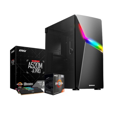 PCBuilder Ryzen 5 5600G ASSAULT Windows 11 Gaming PC PCBuilder Ryzen 5 5600G ASSAULT Windows 11 Gaming PC