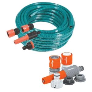 MTS – Hose Pipe 20m with Fittings 1/2 Inch and Gardena System Starter Kit MTS – Hose Pipe 20m with Fittings 1/2 Inch and Gardena System Starter Kit