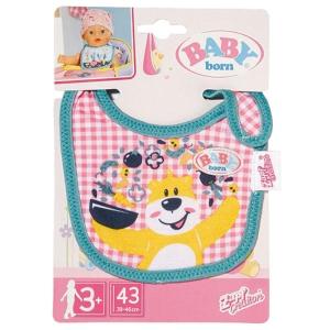 Baby Born – Bib / Feeding Bib – Pink (Bruno the Bear) Baby Born – Bib / Feeding Bib – Pink (Bruno the Bear)
